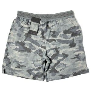 NWT  Fabletics The 7" Fundamental Shorts Lined Gray Camo Men's Size S (A9